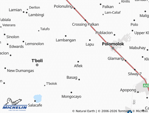 MICHELIN Malugong map - ViaMichelin