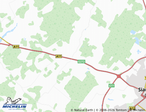 MICHELIN Kužiai map - ViaMichelin