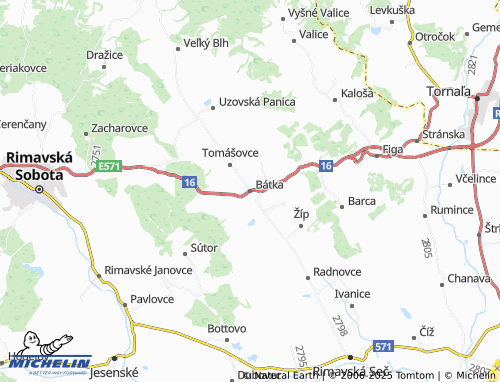 Mappa MICHELIN Bátka - ViaMichelin