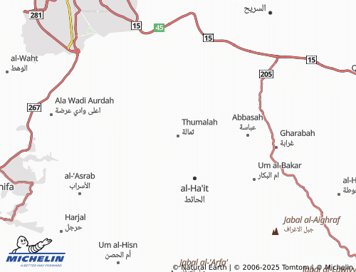 Kaart MICHELIN Thumalah - ViaMichelin