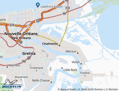 Mapa MICHELIN Chalmette - ViaMichelin