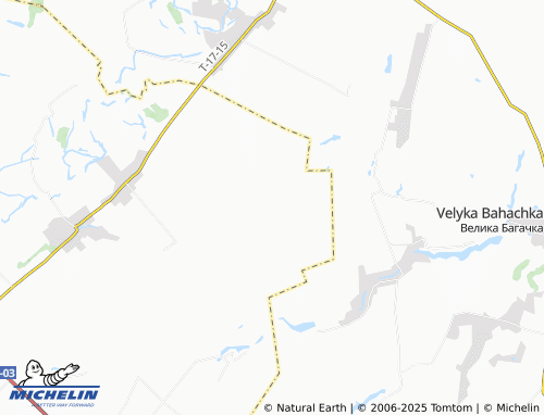 MICHELIN Hrushyne map - ViaMichelin