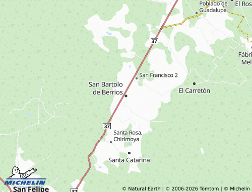 Mappa MICHELIN San Bartolo de Berrios - ViaMichelin