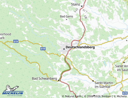 MICHELIN Deutschlandsberg map - ViaMichelin