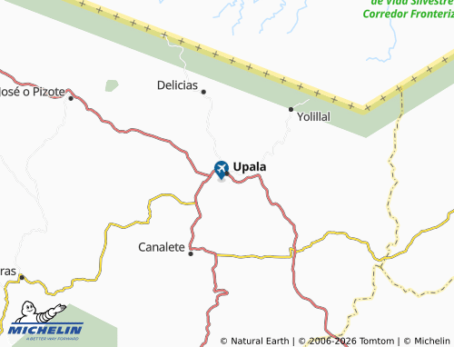 Mappa MICHELIN Upala - ViaMichelin