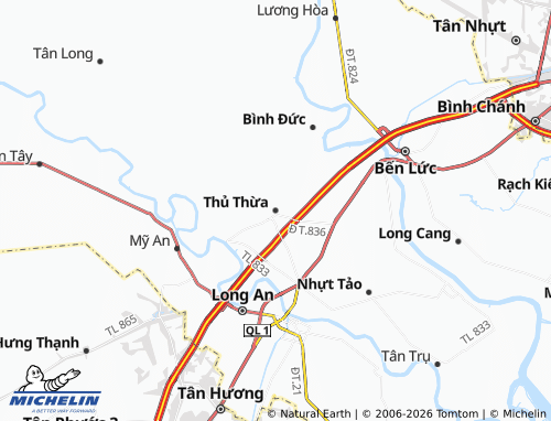 Mappa MICHELIN Thủ Thừa - ViaMichelin