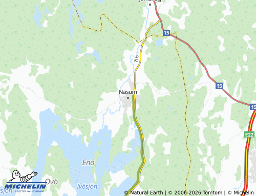 Carte MICHELIN Näsum - ViaMichelin