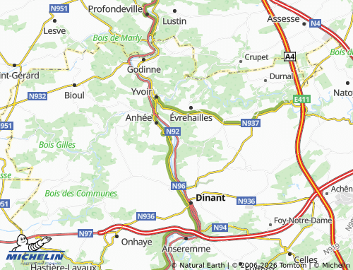 Mappa MICHELIN Houx - ViaMichelin