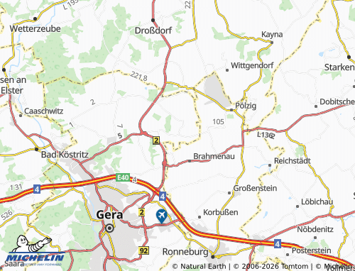 MICHELIN Söllmnitz map - ViaMichelin