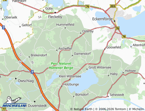 MICHELIN Damendorf map - ViaMichelin