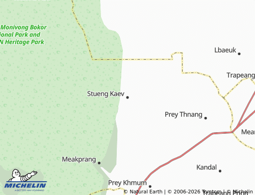 Mapa MICHELIN Stueng Kaev - ViaMichelin