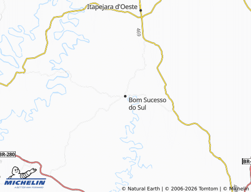 Mappa MICHELIN Bom Sucesso do Sul - ViaMichelin