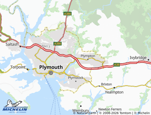 MICHELIN Marsh Mills map - ViaMichelin