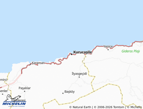 MICHELIN Şile map - ViaMichelin