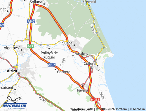 Mappa MICHELIN Fortaleny - ViaMichelin