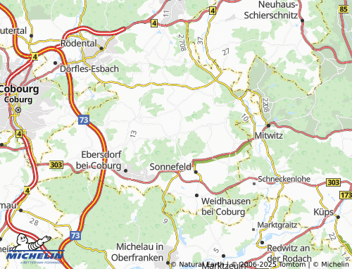 MICHELIN Bieberbach map - ViaMichelin