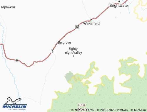 Mapa MICHELIN Eighty-eight Valley - ViaMichelin