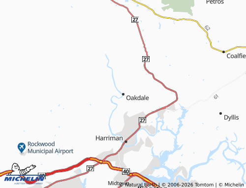 Mapa MICHELIN Oakdale - ViaMichelin