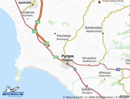 Carte MICHELIN Agios Georgios - ViaMichelin