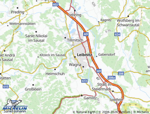 Mapa MICHELIN Leibnitz - ViaMichelin