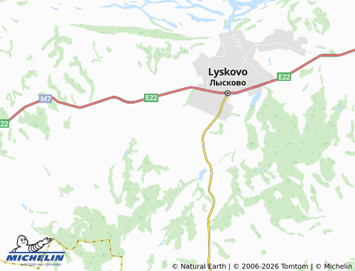 MICHELIN-Landkarte Lyapuny - ViaMichelin