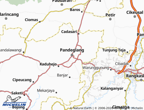 Mappa MICHELIN Pandeglang - ViaMichelin