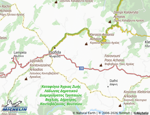 MICHELIN Krini map - ViaMichelin