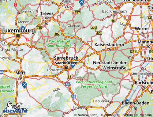 Mapa MICHELIN Neunkirchen - ViaMichelin
