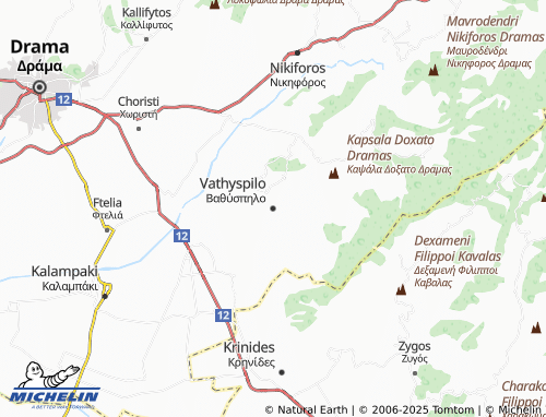 MICHELIN Vathyspilo map - ViaMichelin