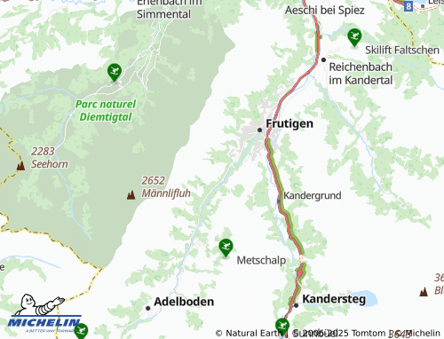 MICHELIN-Landkarte Ried (Frutigen) - ViaMichelin