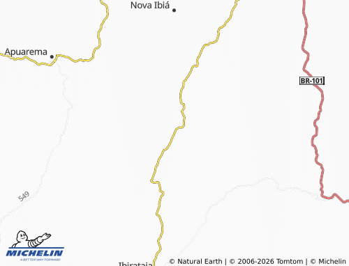 Mapa MICHELIN Algodão - ViaMichelin