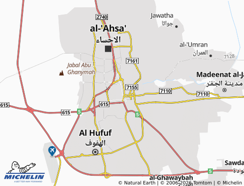 MICHELIN Al Koot map - ViaMichelin