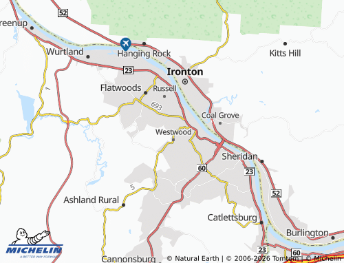 Mapa MICHELIN Bellefonte - ViaMichelin