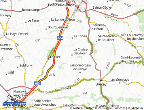 MICHELIN La Chaise-Baudouin map - ViaMichelin