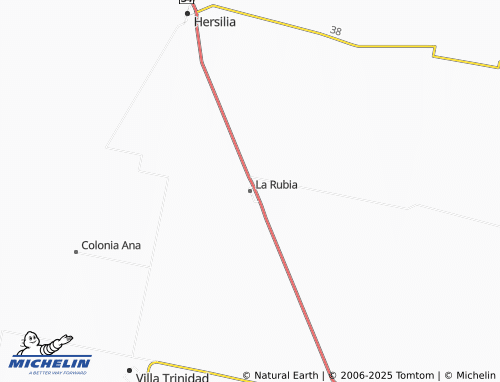 MICHELIN La Rubia map - ViaMichelin