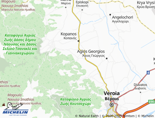Carte MICHELIN Stenimachos - ViaMichelin