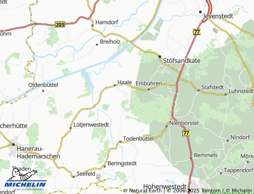 MICHELIN Koppelreihe map - ViaMichelin