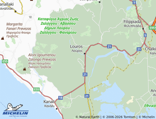 Carte MICHELIN Neos Oropos - ViaMichelin