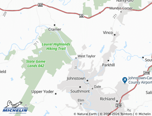 Kaart MICHELIN West Taylor - ViaMichelin