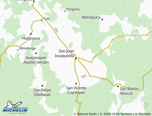 Mappa MICHELIN San Juan Ixcaquixtla - ViaMichelin