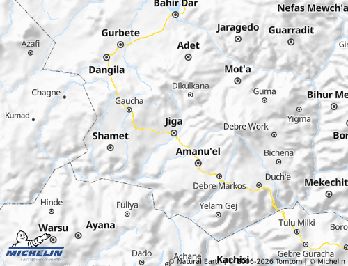 Mappa MICHELIN Kola Dega Damot - ViaMichelin