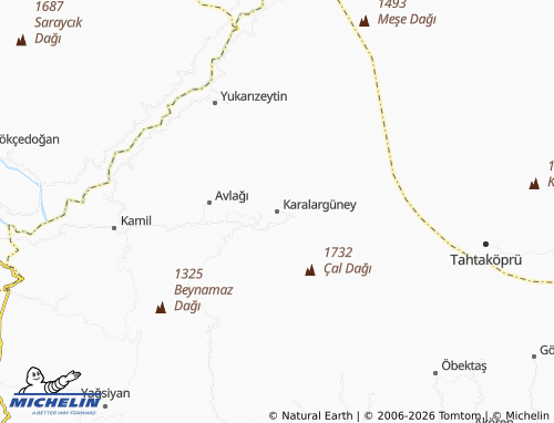 MICHELIN Karalargüney map - ViaMichelin