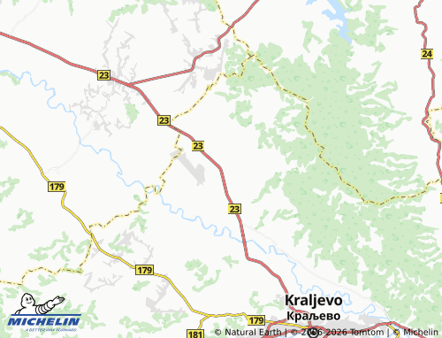 Mapa MICHELIN Lađevci - ViaMichelin