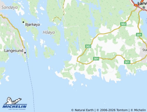 MICHELIN-Landkarte Helgeroa - ViaMichelin