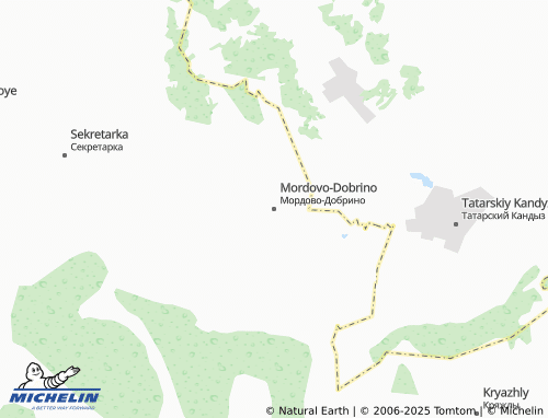 MICHELIN Mordovo-Dobrino map - ViaMichelin