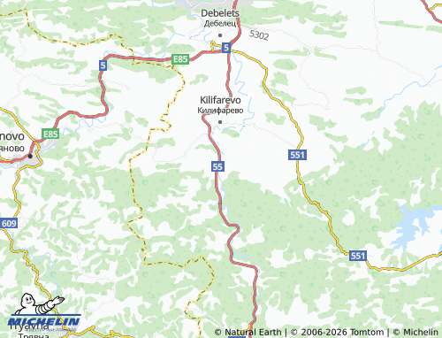 Mapa MICHELIN Natsovtsi - ViaMichelin