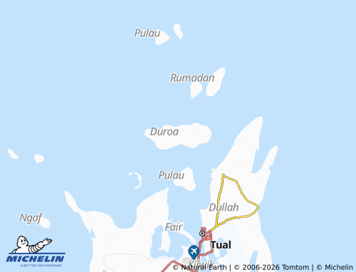 Carte MICHELIN Dullah Laut - ViaMichelin