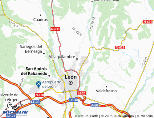MICHELIN Villaquilambre map - ViaMichelin