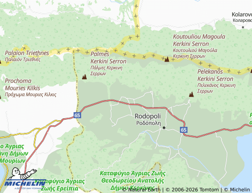 MICHELIN Platanakia map - ViaMichelin