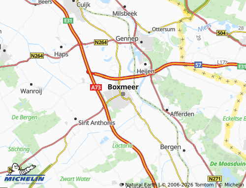 MICHELIN Boxmeer map - ViaMichelin